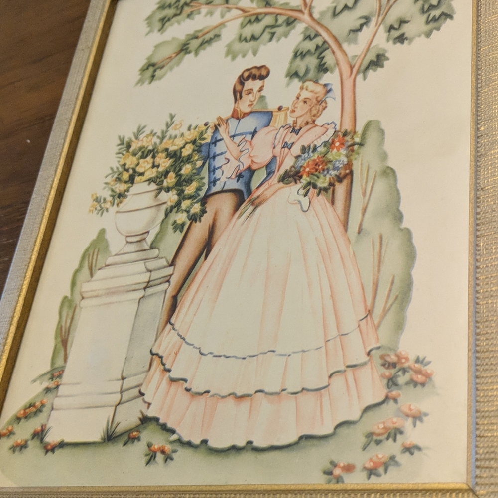 Chic dime store prints framed